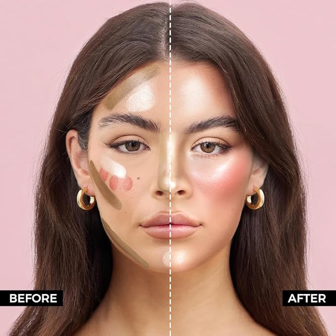 Cream Bronzer Stick, Multi-use Matte Finish Long Lasting Waterproof Contour Stick Face Shaping for Older Women, #2 Neutral Bronzer