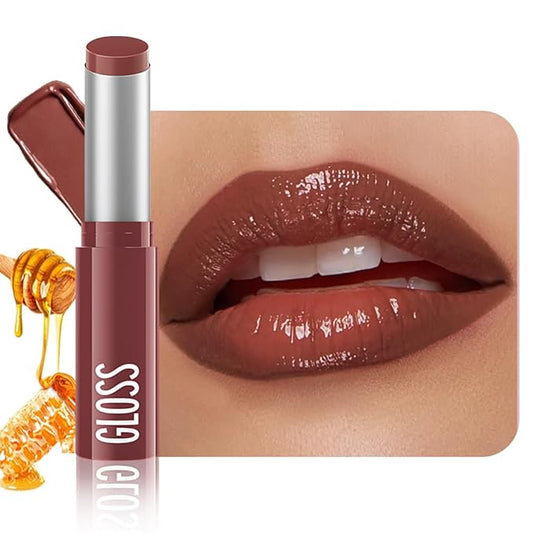 FeiCuiYun Brown Honey Tinted Lip Stain Lip Balm Lip Gloss Lipstick, Sheer Hydrating Lip Stains Tint, Moisturizing Lip Color for All Skin Tones, Nourishing Lip Balm with a Hint of Natural Black Cherry