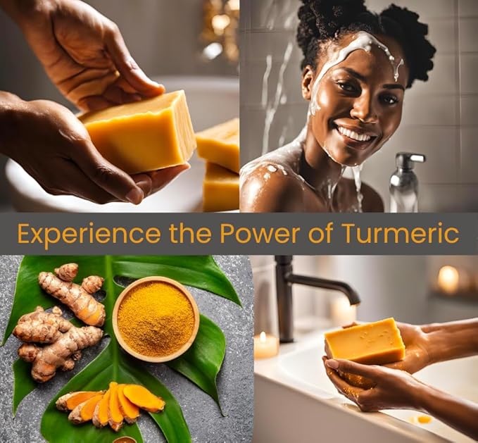 Turmeric Soap Bar | Face & Body Cleanser | Moisturizing | Lathering | Deep Cleansing | Evens Skin Tone | Refreshing Scent | Radiant Skin | 1 count pack of 1|