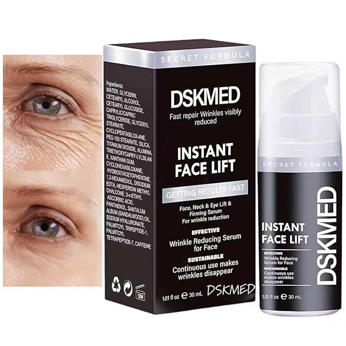 DSKMED Under Eye Bags and Wrinkles - Instant Face Lift Cream,Remove Dark Circles, Bags Under Eyes, Fine Lines, Wrinkles and Neck Lines,Firming Delicate Skin