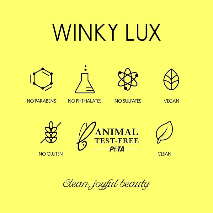 Winky Lux Peach Whisper Barely There Sheer Tinted Lip Oil - Hydrating Lip Gloss Tint, Peachy Pink Glossy Lip Balm, Juicy Non Sticky Long Lasting Formula, Infused with Jojoba Oil & Soft Vanilla Scent