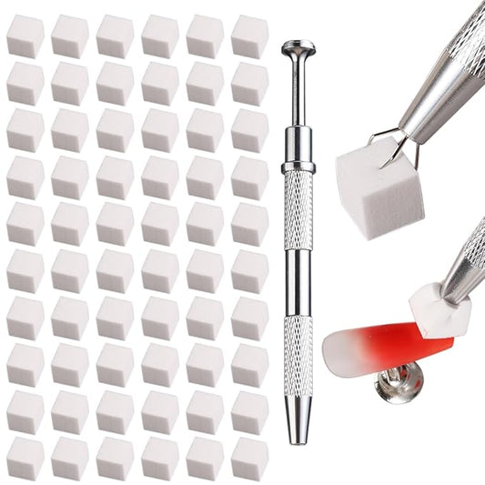 100Pcs Soft Nail Sponges for