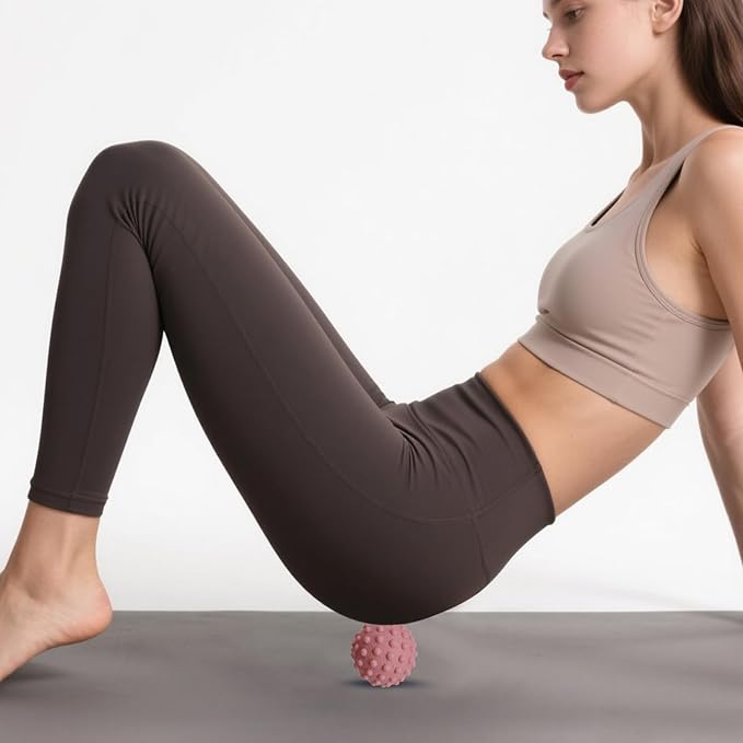 3PCS Firm Massage Lacrosse Balls for Myofascial Release, Muscle Knots, Trigger Point Therapy, Yoga Deep Tissue Massage, Pain Relieve from Plantar Fasciitis, Muscle Soreness Massager Ball
