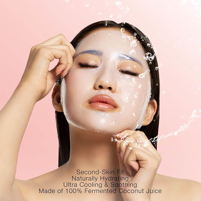 STARSKIN Close-Up 4x40g, Coconut Bio-Cellulose Firming Face Mask for all Skin Types, Face Lifting Korean Skincare Mask, Skin Elasticity Improvement and Rejuvenating Effect, K Beauty Skincare