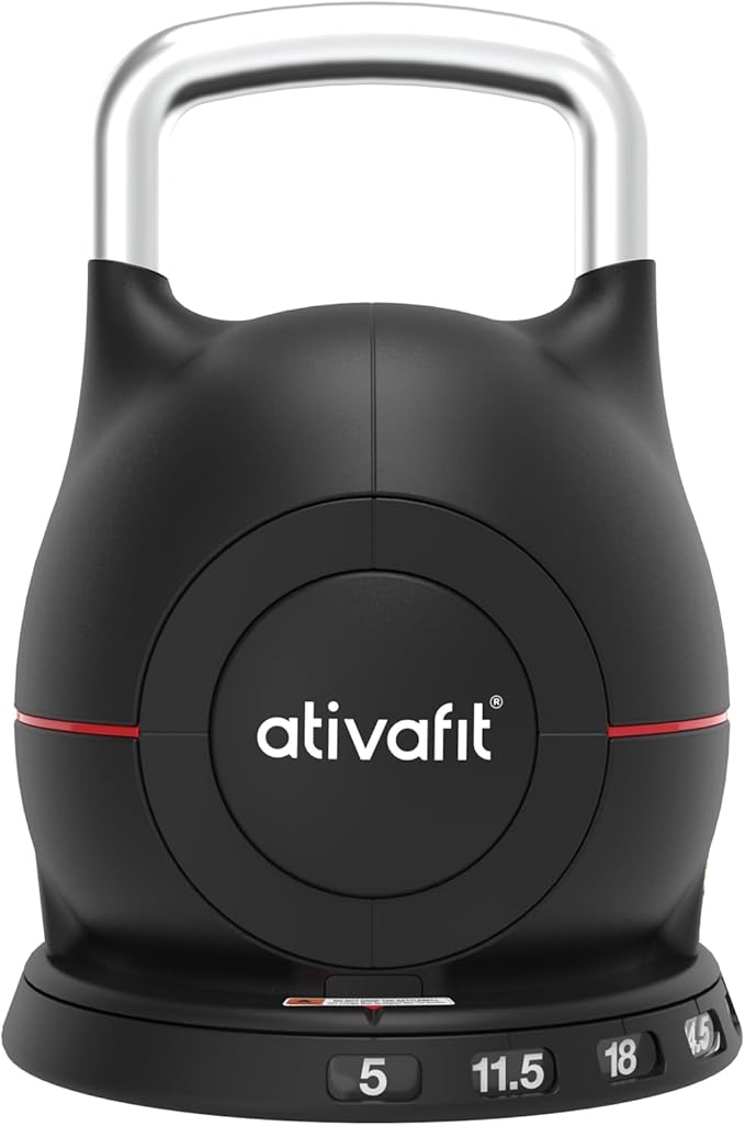Ativafit 7 in 1 Adjustable Kettlebell 5-44lbs Adjustable