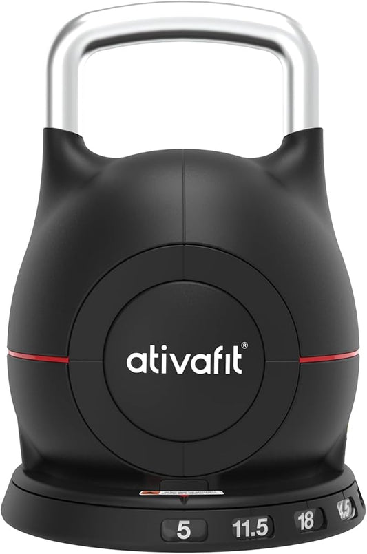 Ativafit 7 in 1 Adjustable Kettlebell 5-44lbs Adjustable