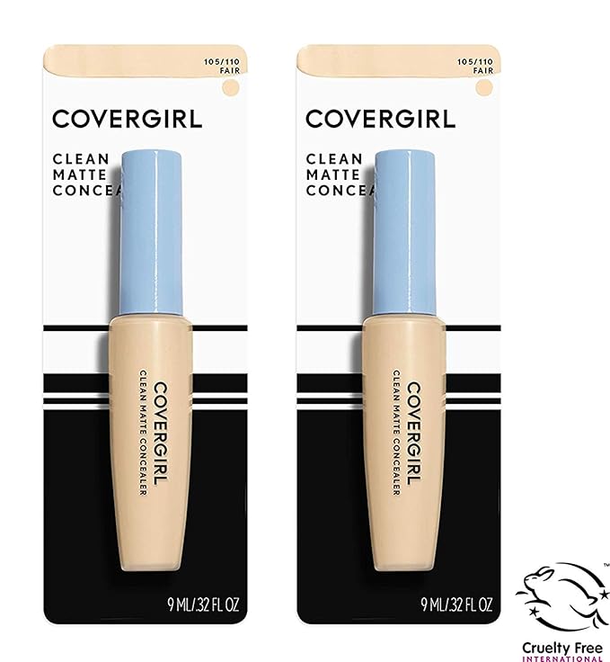 COVERGIRL Clean Matte Concealer, Fair 110, 0.37 Fl 0.37 Fl Oz