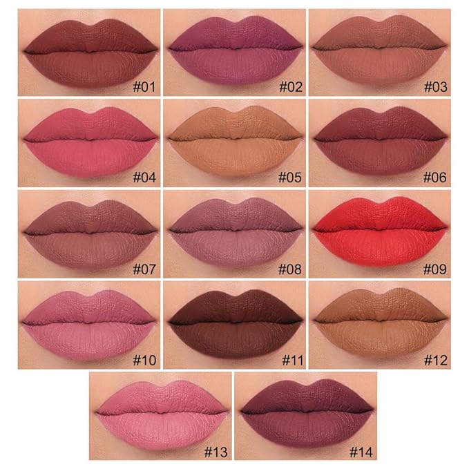 2Pcs Longwear Liquid Lip Liner Stain Marker Pen Set Long Lasting Waterproof, Pink Red Maroon Mauve Purple Matte 24 Hour Lip Liner and Lipstick Combo, Color Stay Lipliner All Day, Lip Stain peel off