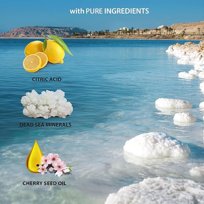 Dead Sea Collection Cherry Body Wash for Women and Men - with Pure Dead Sea Minerals and Cherry Seeds Oil - Cleanses and Moisturizes Skin - Pack of 2 (67.6 fl. oz)
