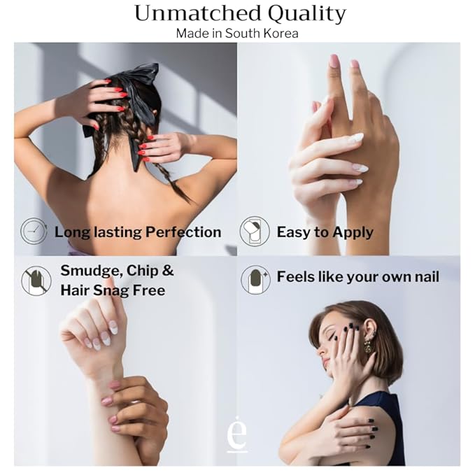 34 Piece Fully Cured Gel Nail Strips With No UV Light Needed, 14+ Days Gel Nail Polish Stickers, Salon Quality, Easy to Apply & Remove – Toxin Free, No Damage (Zibri Blue)