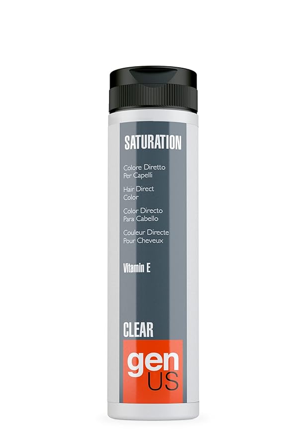 GENUS Gel Hair Color Special Collection - Direct Colored Gel with Vitamin E - Permanent Dye Color - Hair Coloring for Women & Men - Clear, 5.07 Fl Oz