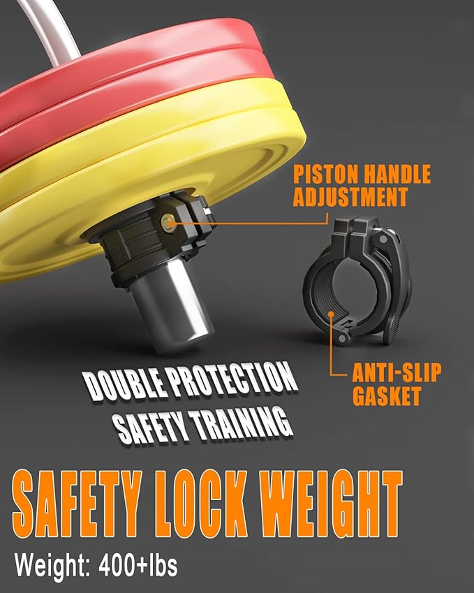 Barbell Clamps 2inch - 2 PCS Adjustable Barbell 1.8-2inch)