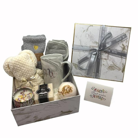 BEECO GIF2U Spa Gift Baskets for Women,Luxury Self Care Gifts for Mom,Get Well Soon Gifts for Friend,Thank You Relaxing Box Gifts for Women 20th,30th,40th,50th,60th 70th 75th Birthday,Anniversary