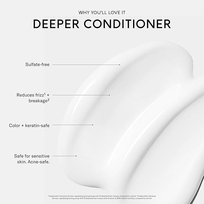 SEEN Deeper Conditioner - Non-Comedogenic & Formulated without Sulfates Hair Conditioner- Dermatologist-Developed (8.5 Fl. Oz, Scented)