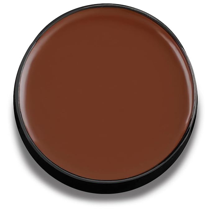 Mehron Makeup Color Cups | Stage, Foundation, Face Paint, Body Paint, Halloween Makeup | Greasepaint .5 oz (14 g) (Wolfman Brown)