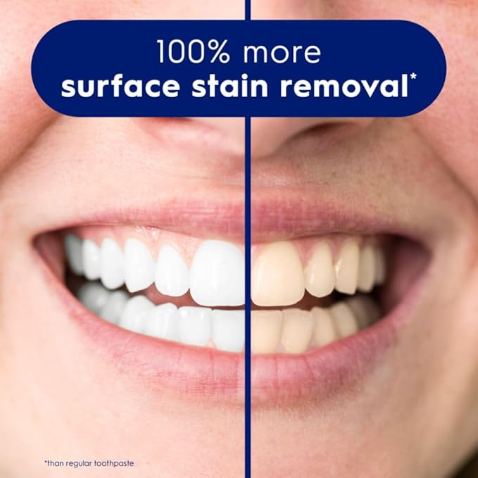 Crest 3D White Brilliance Bright Mint Teeth Whitening Toothpaste, 4.3 oz Pack of 3, 100% More Surface Stain Removal, 24 Hour Active Stain Prevention, Whiter Teeth in 3 Days