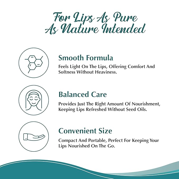 Tallowbourn Moisturizing Tallow Lip Balm – Grass-Fed Beef Tallow with Organic Coconut Oil, Beeswax, and Vitamin E – Unscented Lip Balm Set – Travel Essential - 3-Pack