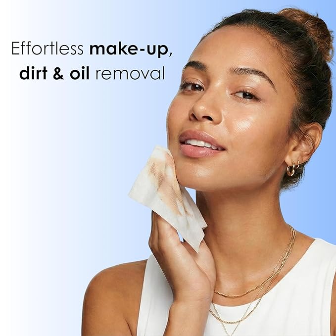 Global Beauty Care Retinol Makeup Remover Wipes - Gentle Daily Facial Cleansing Wipes for Sensitive Skin, Anti-Aging, Hydrating & Renewing For Radiant Smooth Skin, Travel-Friendly, 60 Count (2-Pack)
