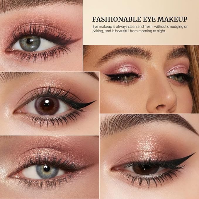 Rose Mauve Neutral Nude Eyeshadow Palette – 6 Matte & Shimmer Eye shadow, Soft Pink & Mauve Tones, Blendable Long-Lasting Eye Shadow Kit for Natural Everyday Makeup, Soft Glam Looks & Mature Eyes 2