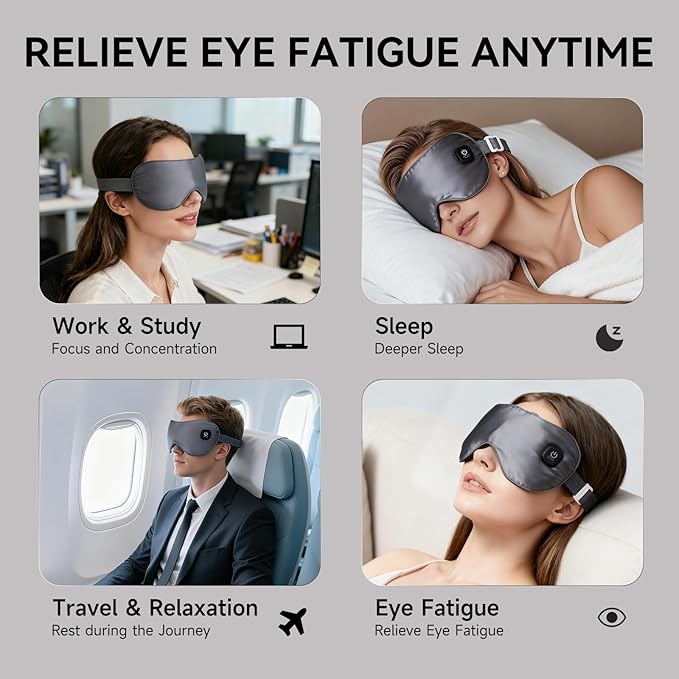 Eye Mask Cool Heat Eye Heated Eye Mask Intelligent Dual Modes, A New Eye Experience Birthday Gifts for Women Men