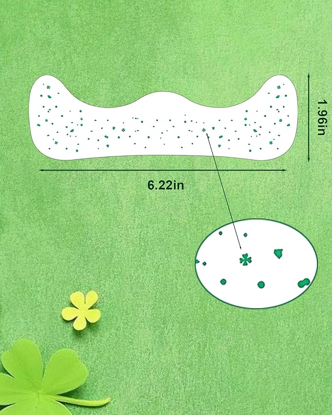 Green Face Glitter - Waterproof and Long-Lasting Body Glitter Freckles, Sparkle Makeup Patches for Festivals and Parties (Green - 8 Sheets)