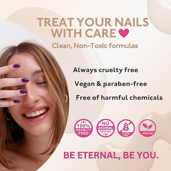 Eternal Nude Nail Polish Set for Women (NUDE ROSE GOLD) - Brown Nail Polish Set for Girls | Lasting & Quick Dry Fingernail Polish Kit for Home DIY Manicure & Pedicure | Made in USA, 13.5mL (Set of 4)
