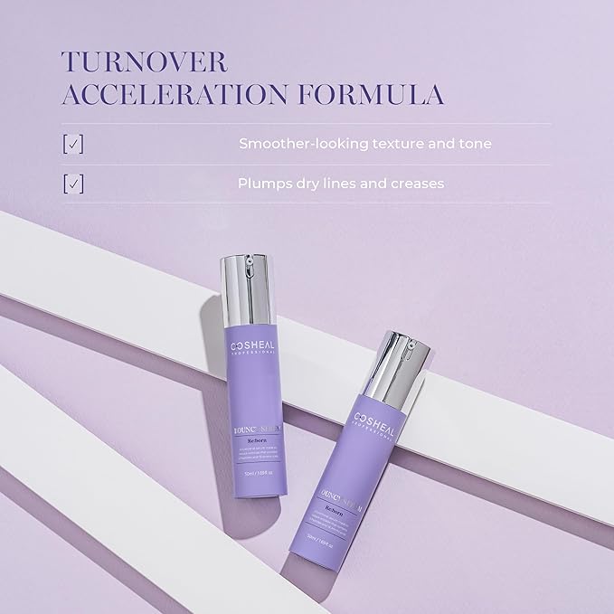 COSHEAL Bouncy Serum 1.69 fl oz, Silk-Finish Anti-Aging Serum with 12 Peptides & 16 Amino Acids, Boosts Elasticity & Hydration, Enhances Radiance, Supports Skin Regeneration, Korean Skin care