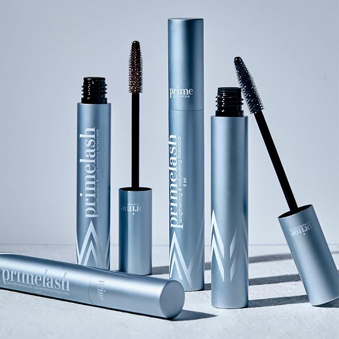 Prime Prometics PrimeLash Mascara for Older Woman – Volumizing, Incredible Length in 2 Coats – Long-Stay, Zero Clumps, Hypoallergenic (Mulberry)