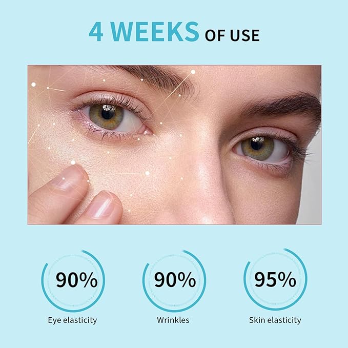 Wrinkles Under Eye Cream with Snail Mucin for Fine Lines Puffiness - Firming Serum Relieve Eye Fatigue for Women