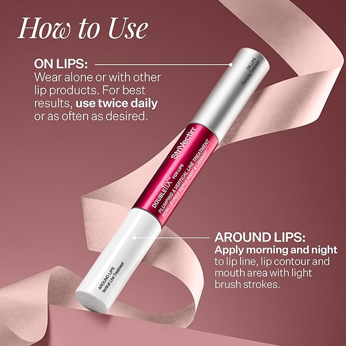 StriVectin DoubleFix For Lips 2-in-1 Lip Fix Plumping Treatment & Vertical Line Treatment (Pack of 2)