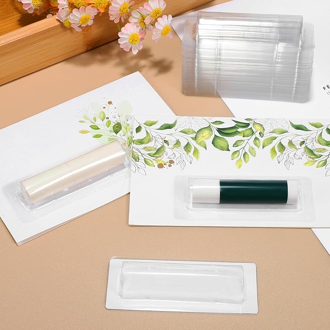 VILLCASE Lip Balm Pouches, 40pcs Plastic Include