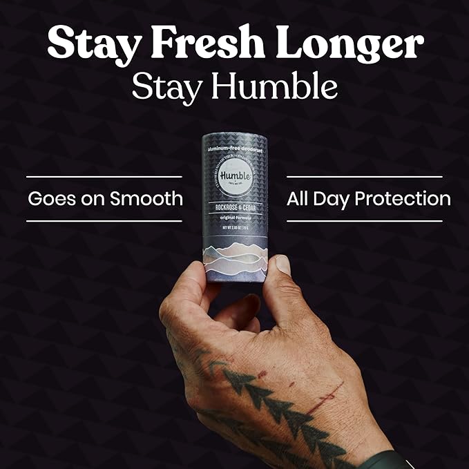 Humble Brands Rockrose & Cedar Deodorant 3 Pack