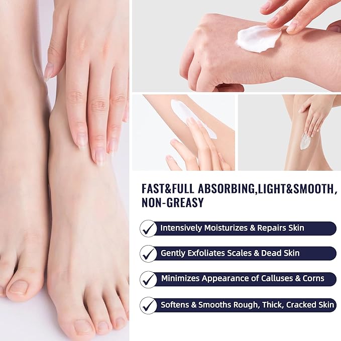 Urea Cream 40 Percent for Feet Maximum Strength Plus Salicylic Acid 2%,Foot Cream for Dry Cracked Heels Feet Hands, Foot Callus Remover Gel,Urea Foot Repair Lotion,Health Care for Women&Men,150g