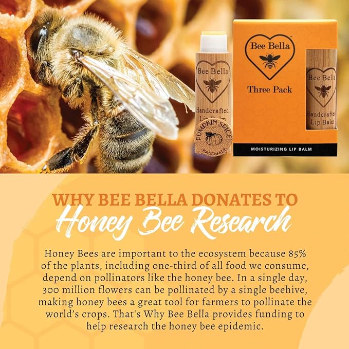 Bee Bella Lip Balm Pumpkin Spice Long-Lasting