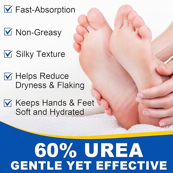 60% Urea Foot Cream Stick with 2% Salicylic Acid,Foot Care Cream Moisturizer for Dry Cracked Feet, Knees, Elbows, Hands,Moisturizes and Hydrates the Dry Skin,Callus Remover&Soften Dead Skin