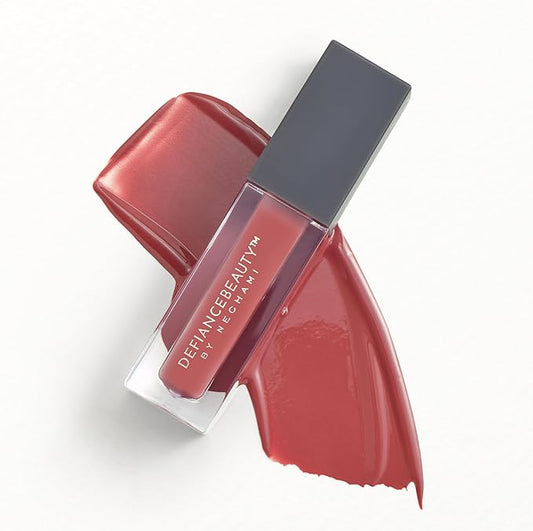 Defiance Beauty Luminous Liquid Lipstick Warrior Makeup Clear Lip Gloss Long Lasting Shades Neutral Pink undertone Color & High Comfort Lipstick for Longwear
