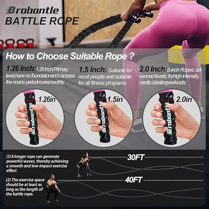 Battle Rope Battle Ropes for Exercise Workout Rope