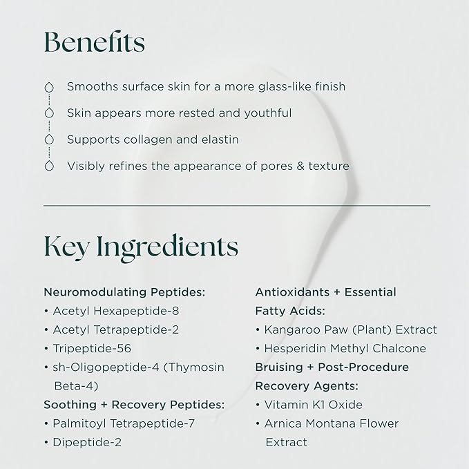 Marini SkinSolutions NeuroSmooth - Neuromodulating, Peptide-Powered Face Serum for Glass-Smooth, Poreless-Looking Skin - Cruelty Free - Made in the USA - 1 fl oz