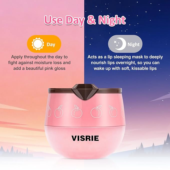 VISRIE 6 PCS Bee Lip Balm Lip Mask Honey Pot, Moisturizing Lip Sleeping Mask for Dry Chapped Lips with Propolis, Honey Balm Lip Balm with Stick
