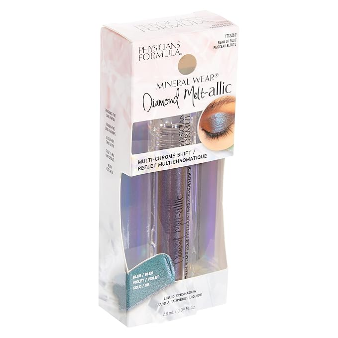 Cream Eyeshadow By Physicians Formula Mineral Wear Diamond Metallic Liquid Eyeshadow Beam of Blue