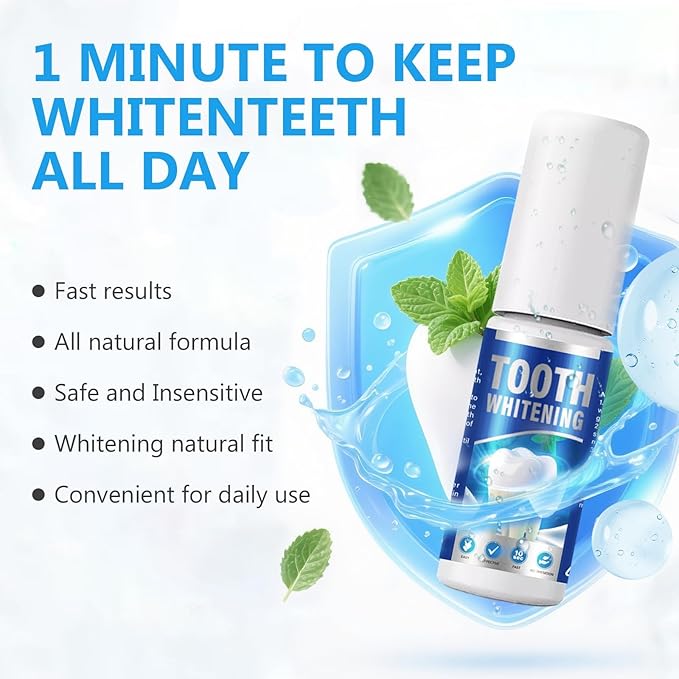 Tooth Paint, Instant Tooth Polish for Teeth Whitening, Teeth Whitener for Brightening and Whitening Teeth Effortlessly, Non Irritating Formula for Sensitive Teeth Daily Us