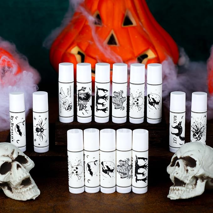 50 Pcs Halloween Spooky Lip Balm