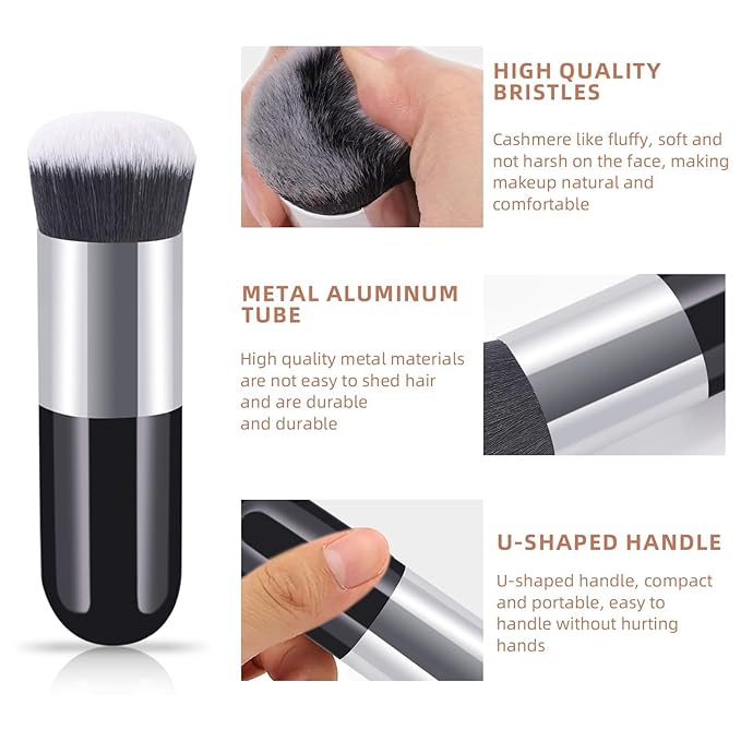 Cream Blush Stick for Cheeks, Multi-Use Makeup Blush Brush-Hot Red