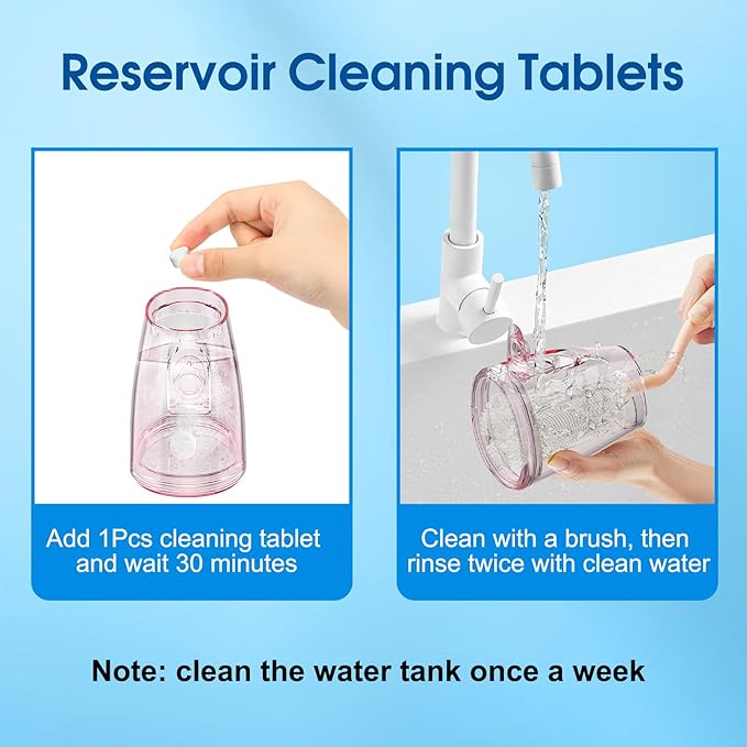 WellLeo Water Flossers for Teeth, 300ML Cordless Oral Irrigator Rechargeable Dental Flosser Picks with 5 Modes 5 Jet Tips,IPX7 Waterproof Teeth Cleaner for Braces Gum Care, Home Travel Use