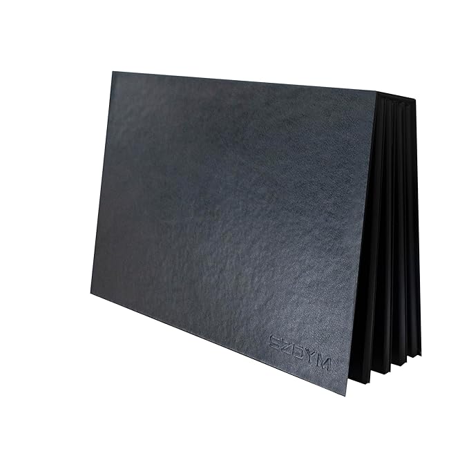 4 layers Empty magnetic Book Shaped palette （Black