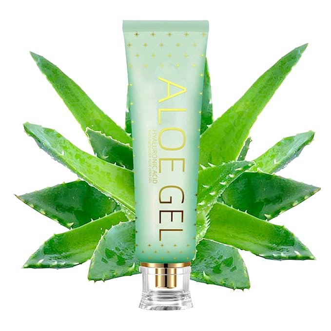 JunKuJK Moisturizing Gel for Face & Body,Non-sticky Gel After Sun Aloe Lotion Skin Care,Fast Absorbing Long Lasting Refreshing Hydrating Face Moisturizer for All Skin Types 09