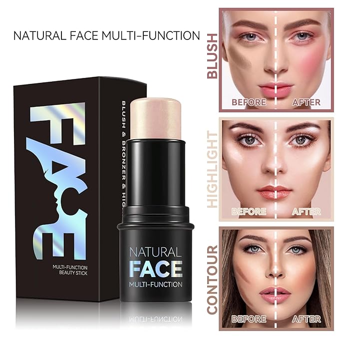 3pcs Face Contour Stick Makeup Set, Highlighter Stick