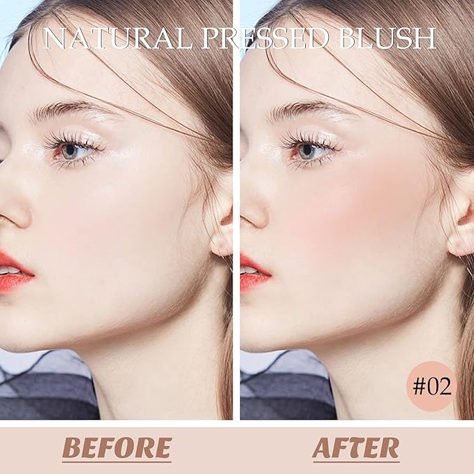 Boobeen Powder Blush, Single Color Blush Face Blush