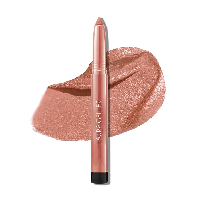 LAURA GELLER NEW YORK Kajal Longwear Matte Lip Color | Transfer Proof Nourishing Formula with Built In Sharpener| Honey