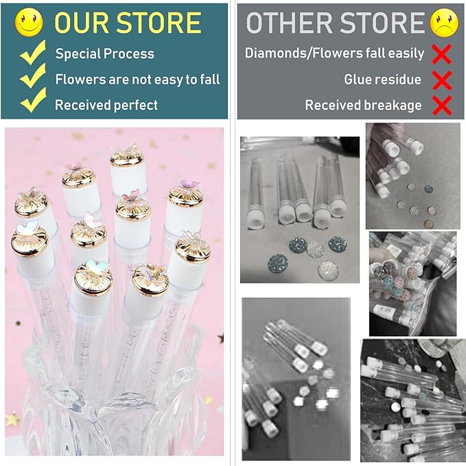 20 Sets Mascara Wand Tube Set Butterfly Mascara Brushes Eyelash Spoolies Brush Makeup Tool Applicator Eyelash Brush Tubes Makeup Brush (Butterfly-MIX)